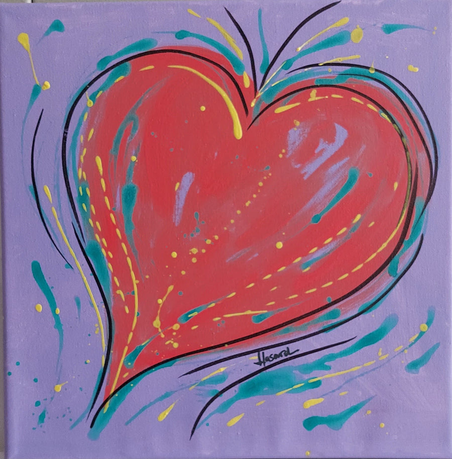 Acrílico Corazón III