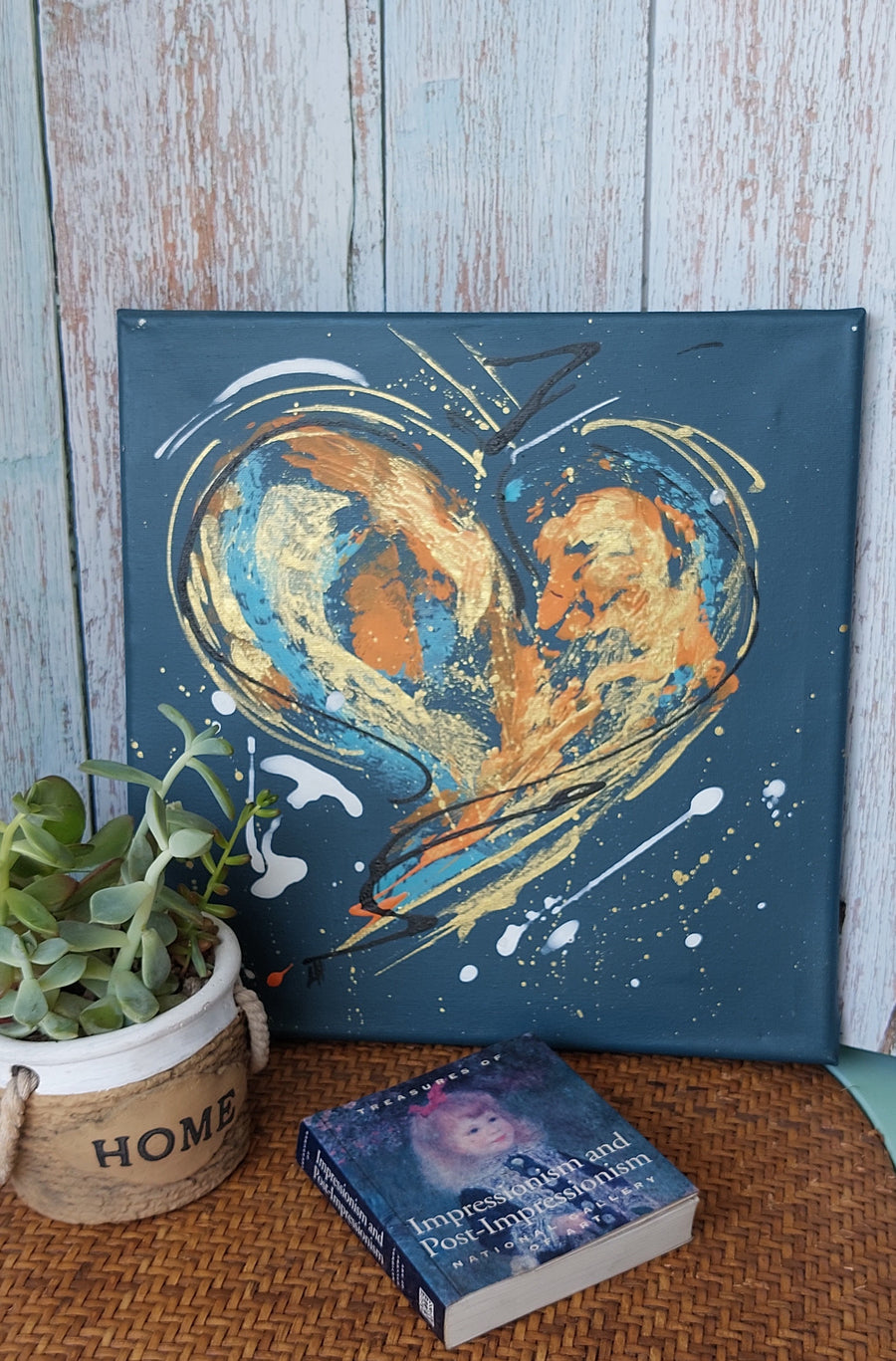 Acrílico Corazón III